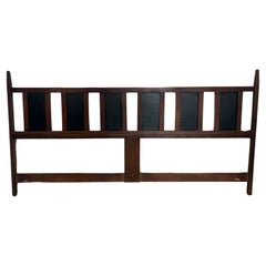 Beautiful Mid-Century Walnut King Bed Headboard