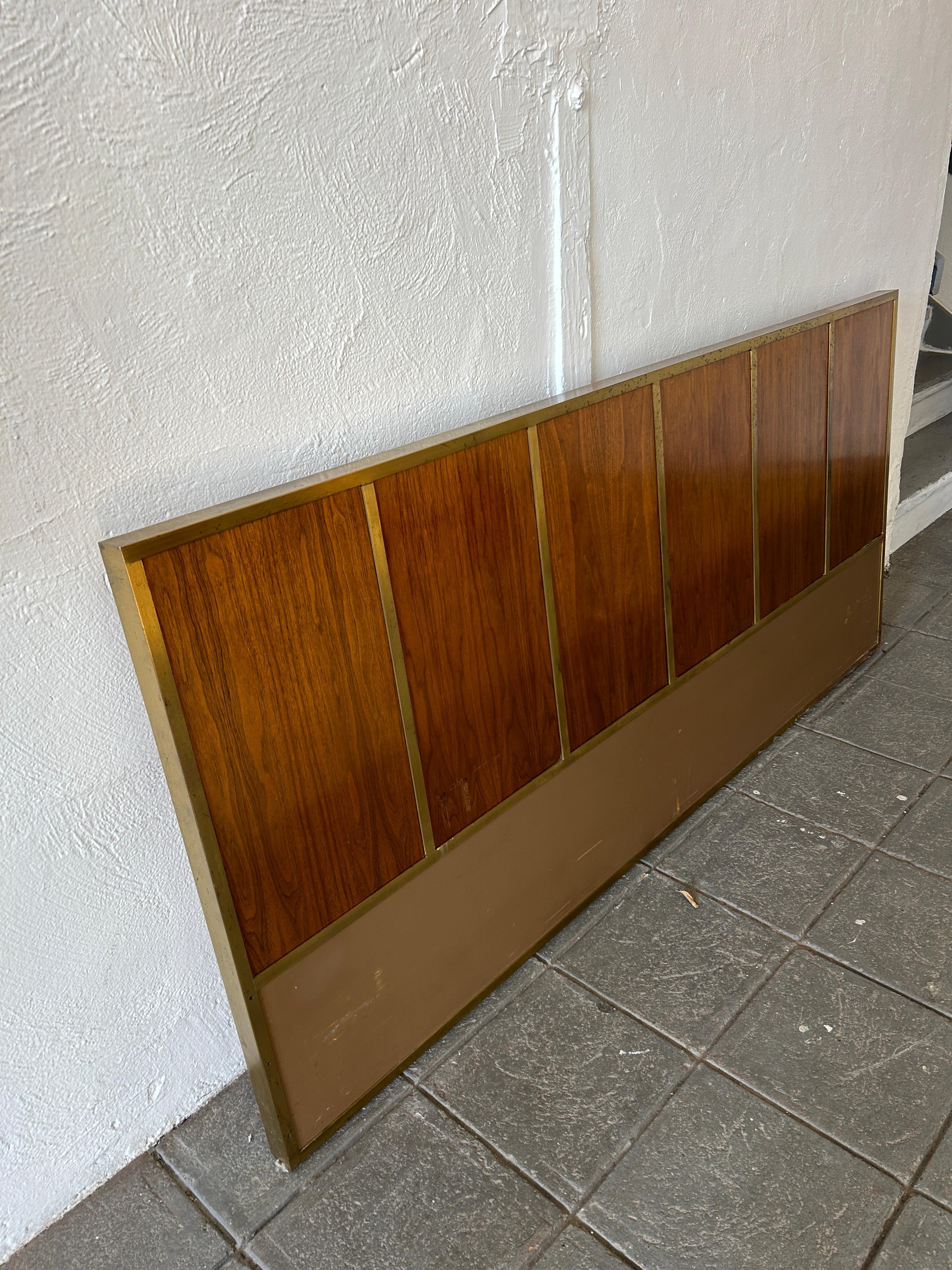 Mid-Century Modern Beautiful Mid-Century Brass Headboard by Paul McCobb for Calvin King For Sale