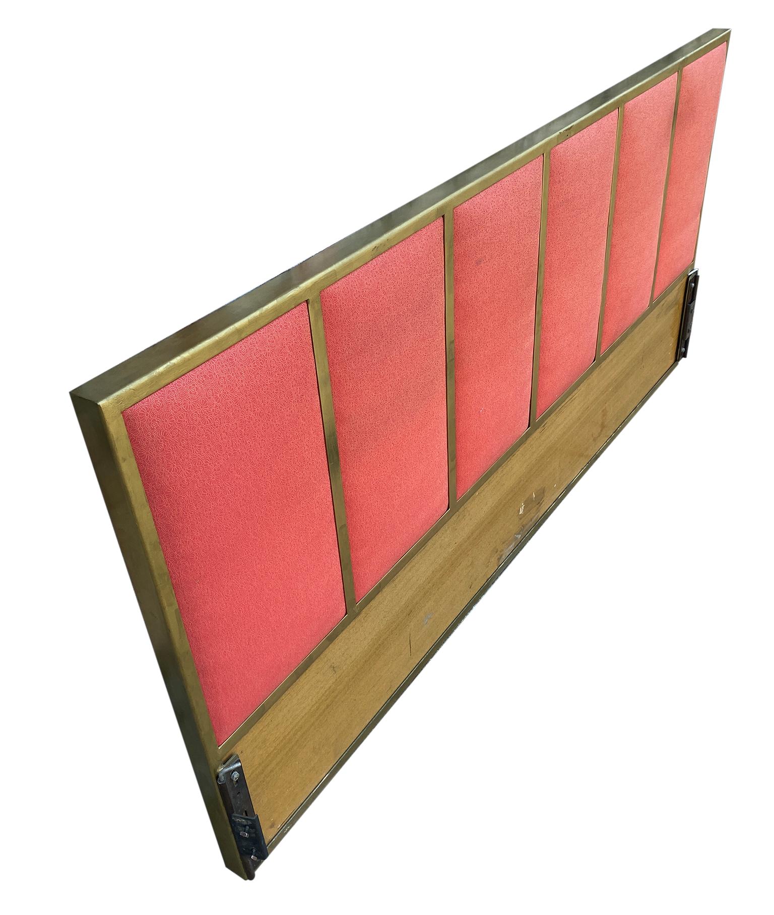 Mid-Century Modern Beautiful Midcentury Brass Headboard by Paul McCobb for Calvin King For Sale