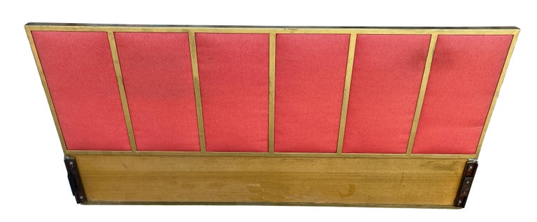 20th Century Beautiful Midcentury Brass Headboard by Paul McCobb for Calvin King For Sale
