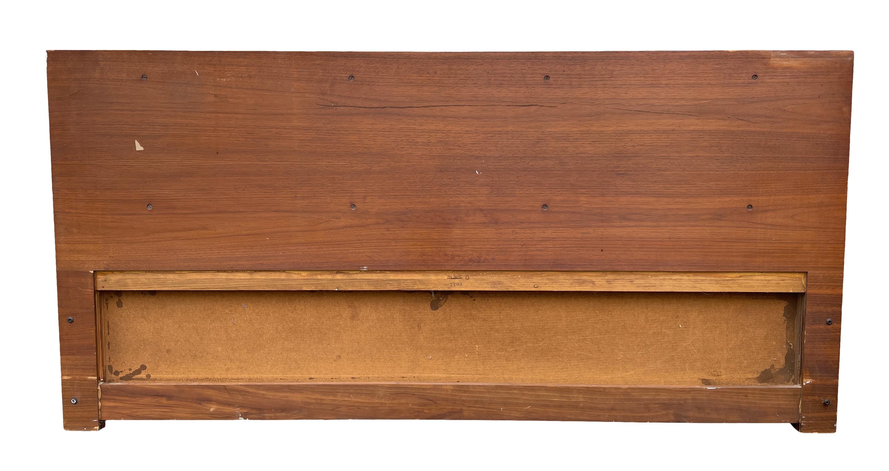 20th Century Beautiful Midcentury Cane Brass Headboard by Paul McCobb for Calvin King