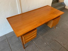 Beautiful Midcentury Danish Modern Teak Desk by Peter Lovig Nielson