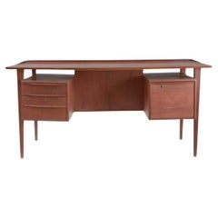 Beautiful Midcentury Danish Modern Teak Desk by Peter Lovig Nielson
