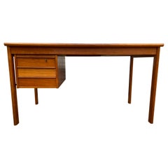 Beautiful Midcentury Danish Modern Teak Desk Sliding Top by Peter Lovig Nielson