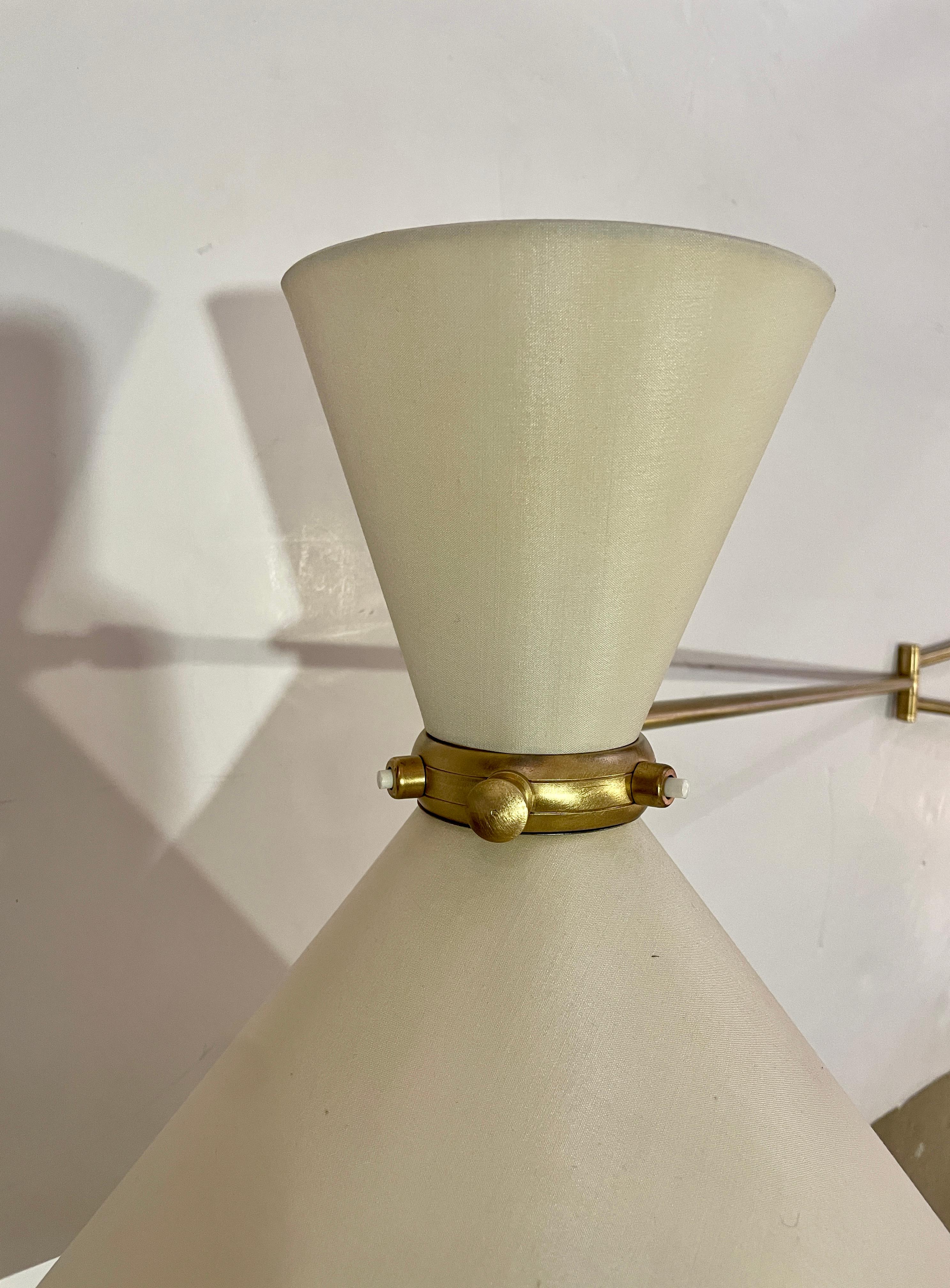 Beautiful Midcentury French Wall Sconce 11