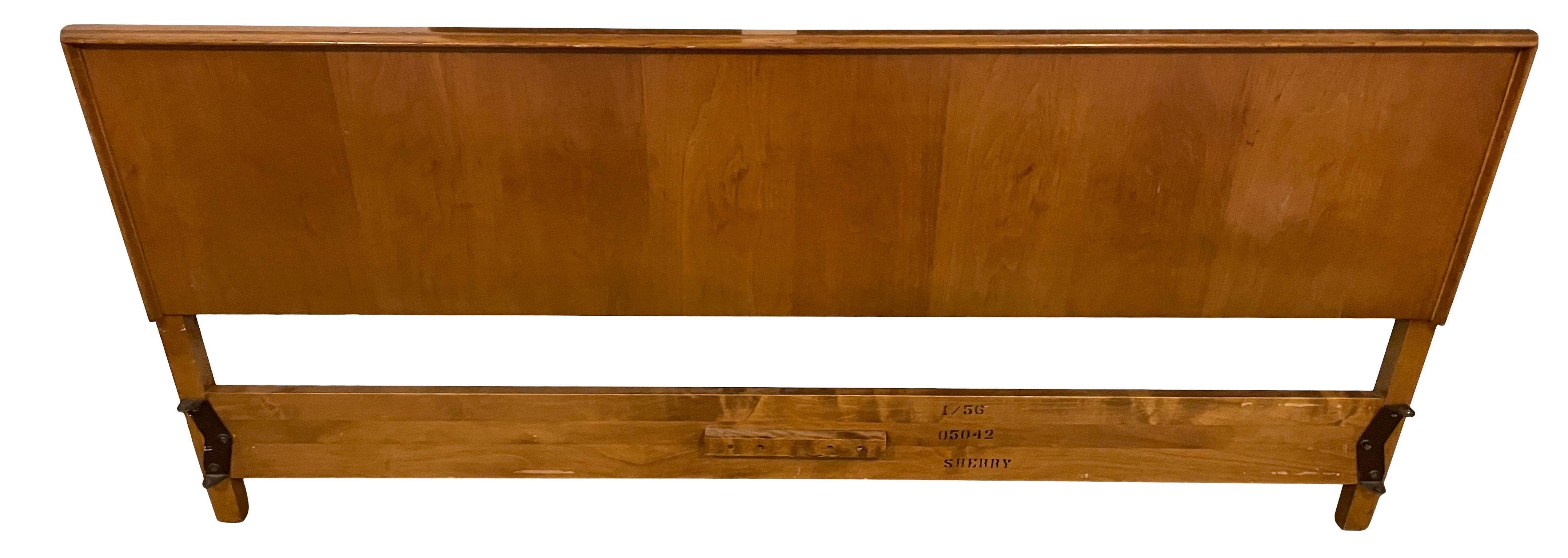 Mid-Century Modern Beautiful Mid-Century Robsjohn-Gibbings King Headboard for Widdicomb, 1956 For Sale