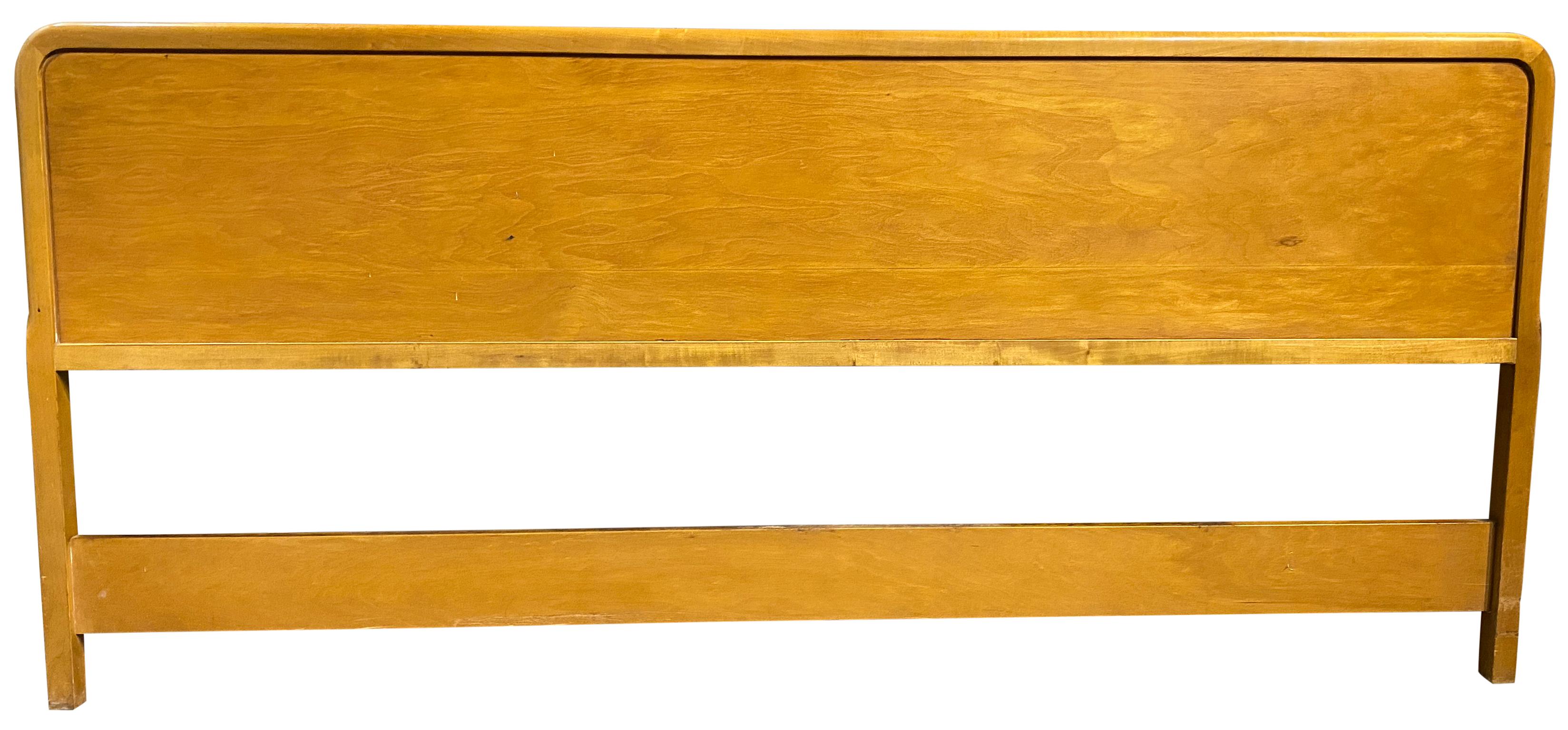 king mid century headboard