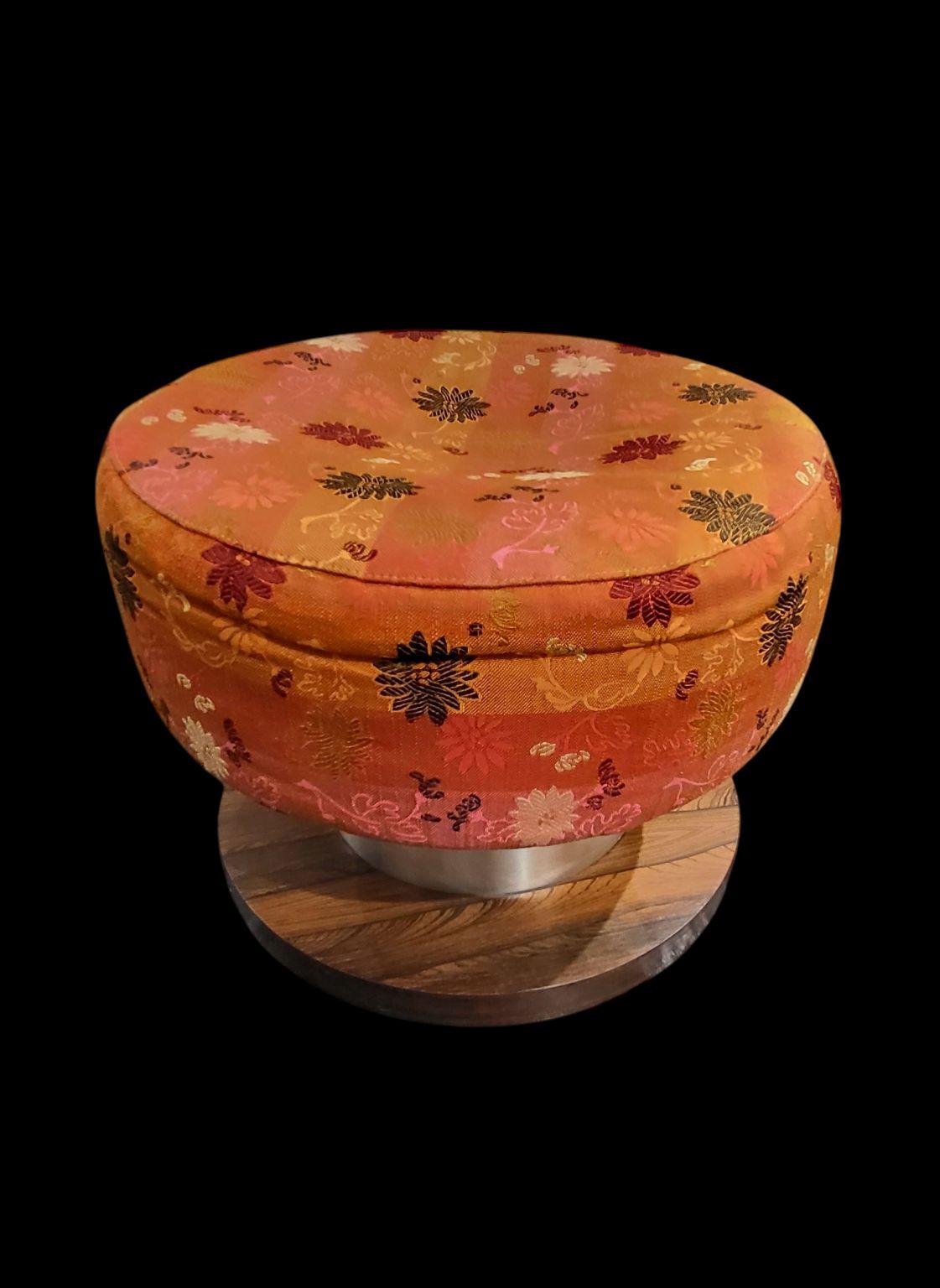 Beautiful Milo Baughman Rosewood and Aluminum Mid Century Stool C.1960-70’s 2