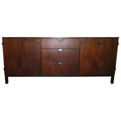 Beautiful Milo Baughman Walnut Credenza Sideboard for Directional