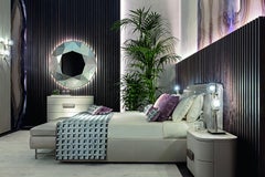 Precioso Espejo Marco Poliure Decorativo Vetrite Transparente Espejo Led Trasero