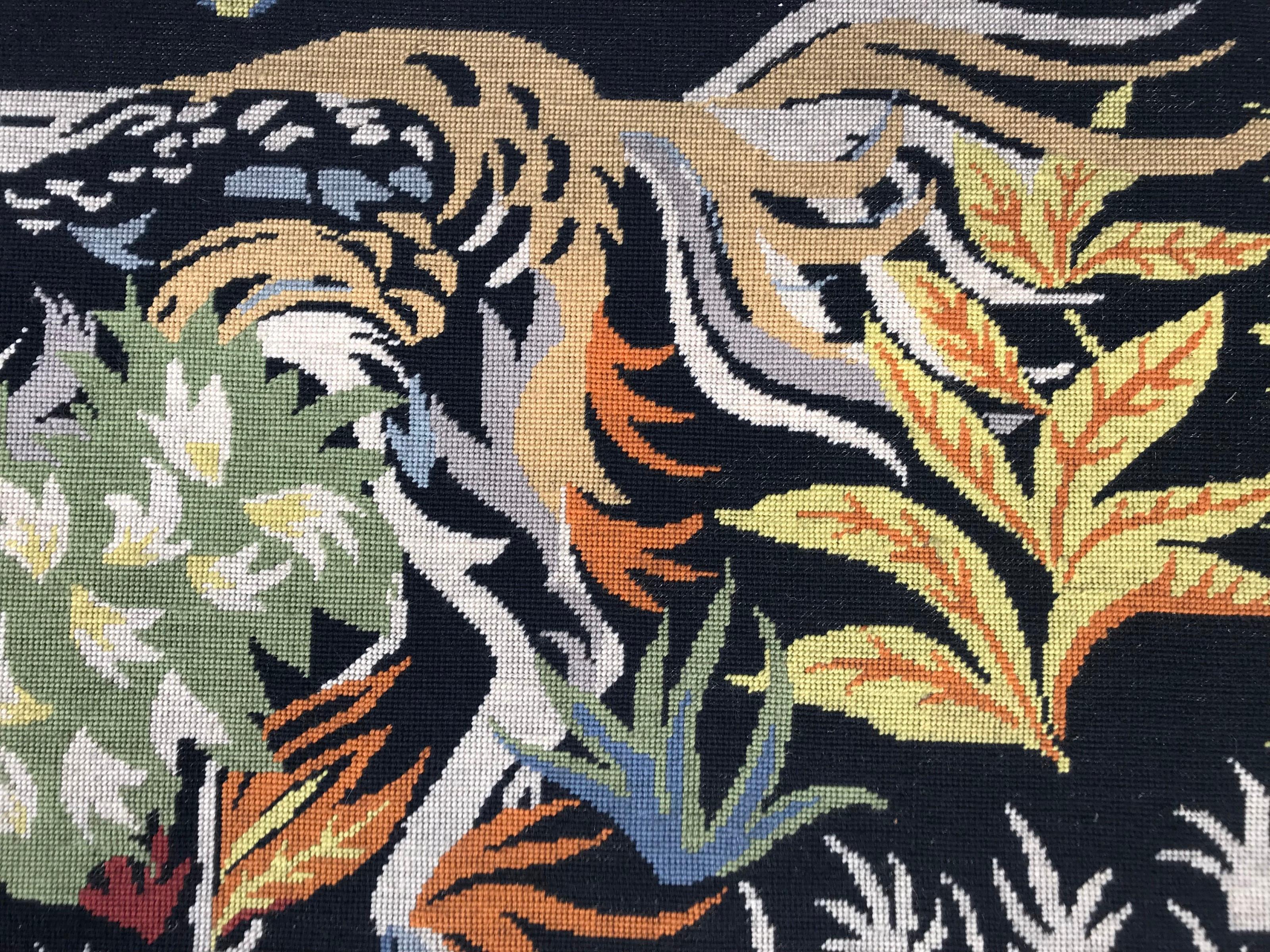 Art déco Magnifique tapisserie française du 20ème siècle à l'aiguille en vente