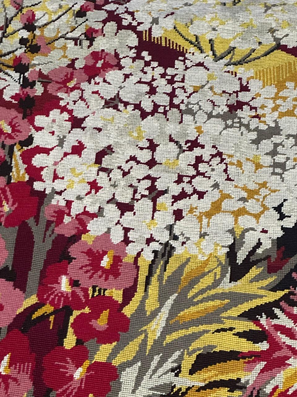 Schöne moderne französische Nadelspitze des 20. Jahrhunderts 