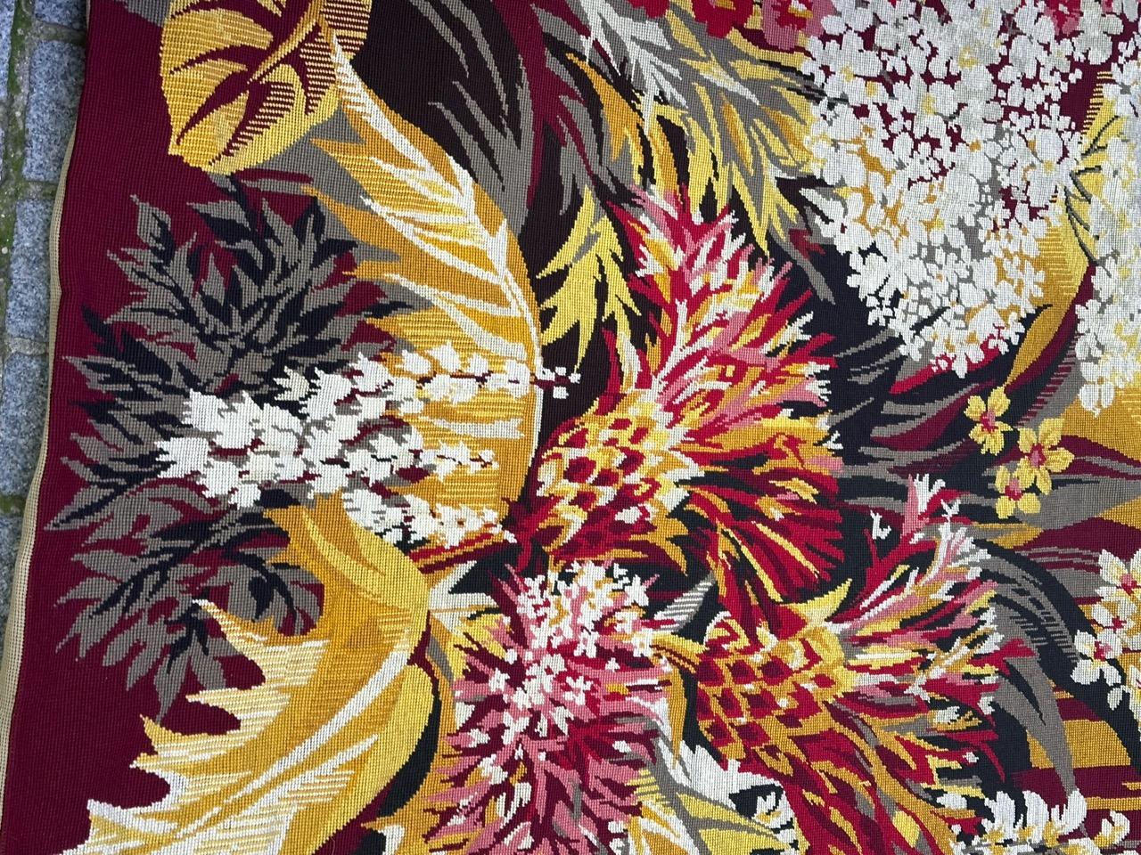 Schöne moderne französische Nadelspitze des 20. Jahrhunderts 