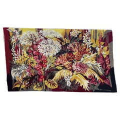 Magnifique tapisserie à l'aiguille française moderne du 20ème siècle " Herve Lelong "