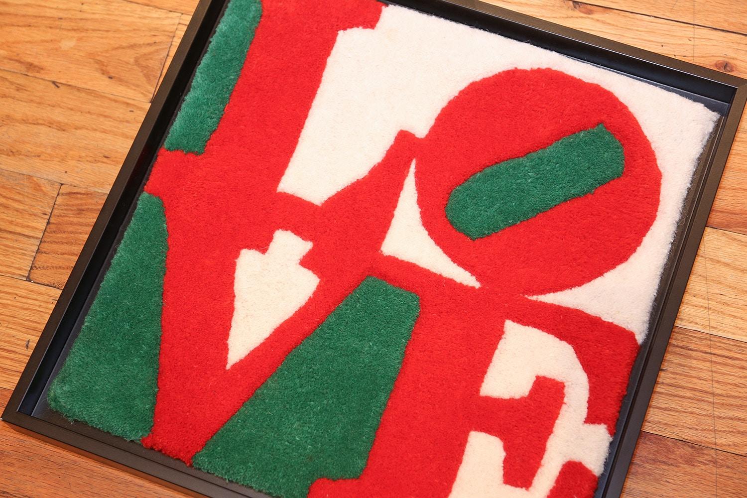 Contemporary Beautiful Modern Pop Art Robert Indiana Love Rug 1'3