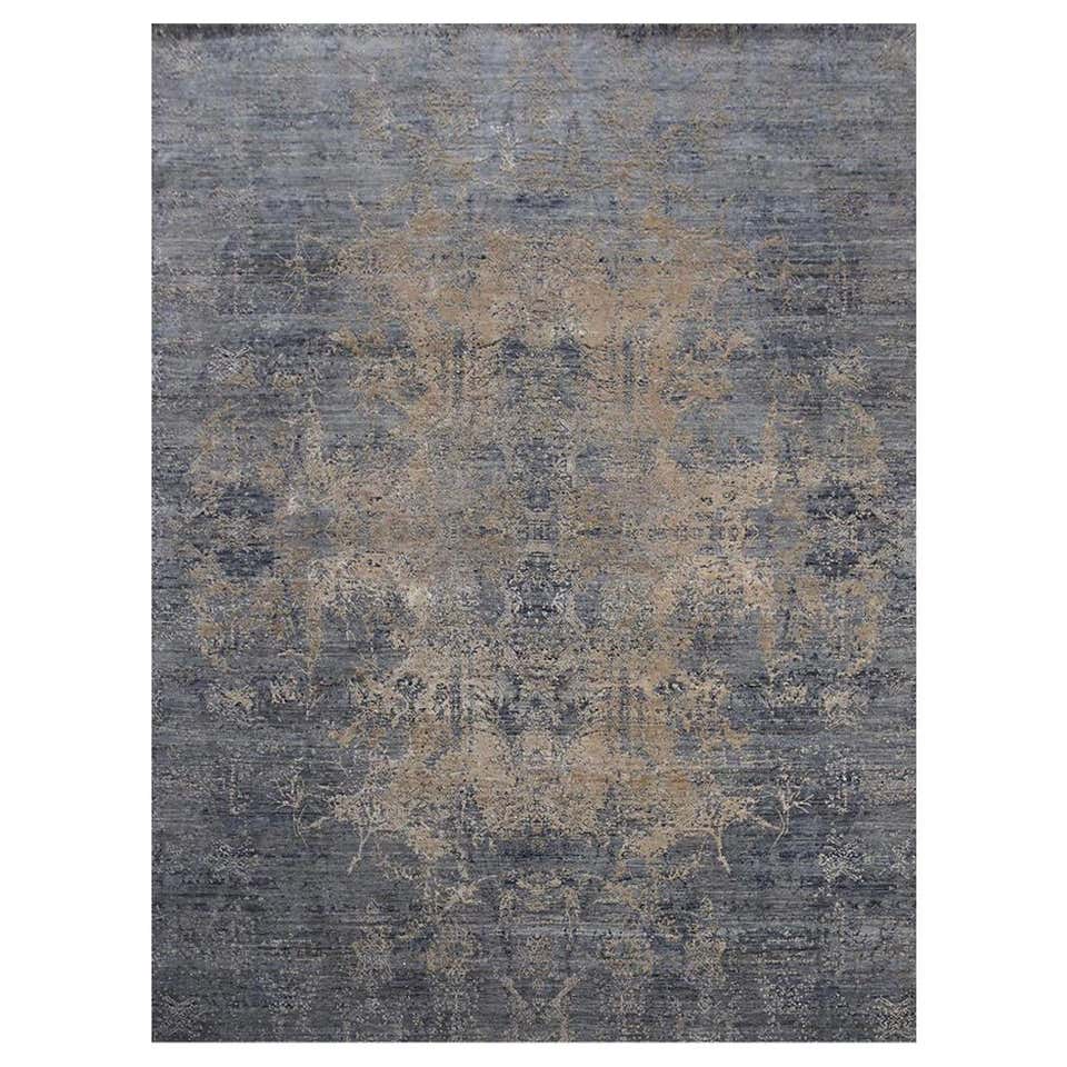 Smoke Sunset Hand-Knotted 10x8 Rug in Wool and Silk by Adam Hunter For ...