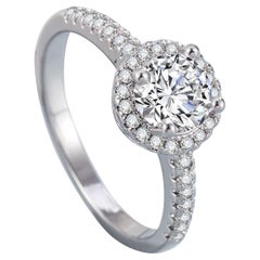 Beautiful Moissanite Ring For Women 925 Sterling Silver Solitaire Round Ring.