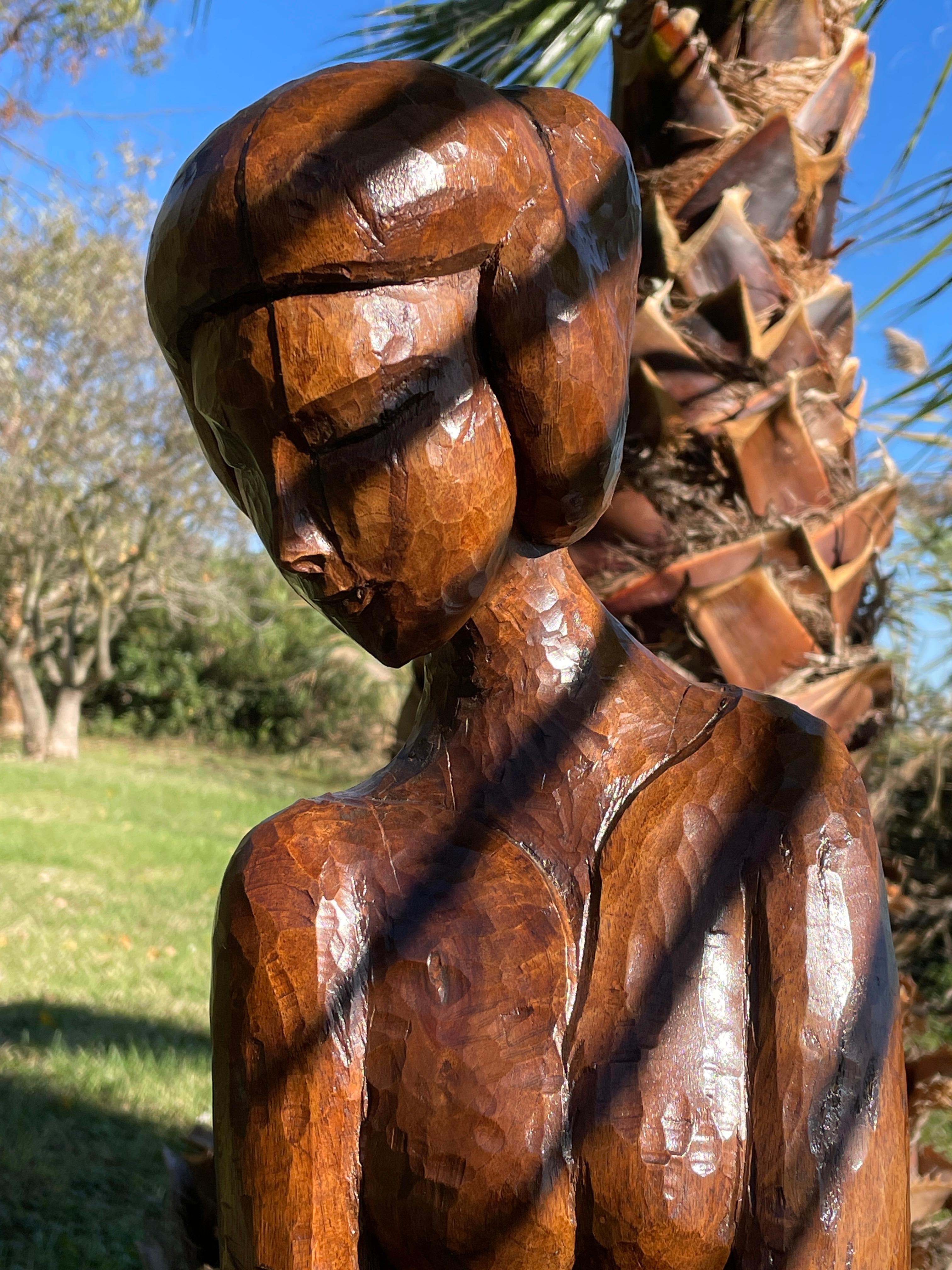 Bellissima scultura in legno monossile, scolpita a mano, Francia in vendita 4