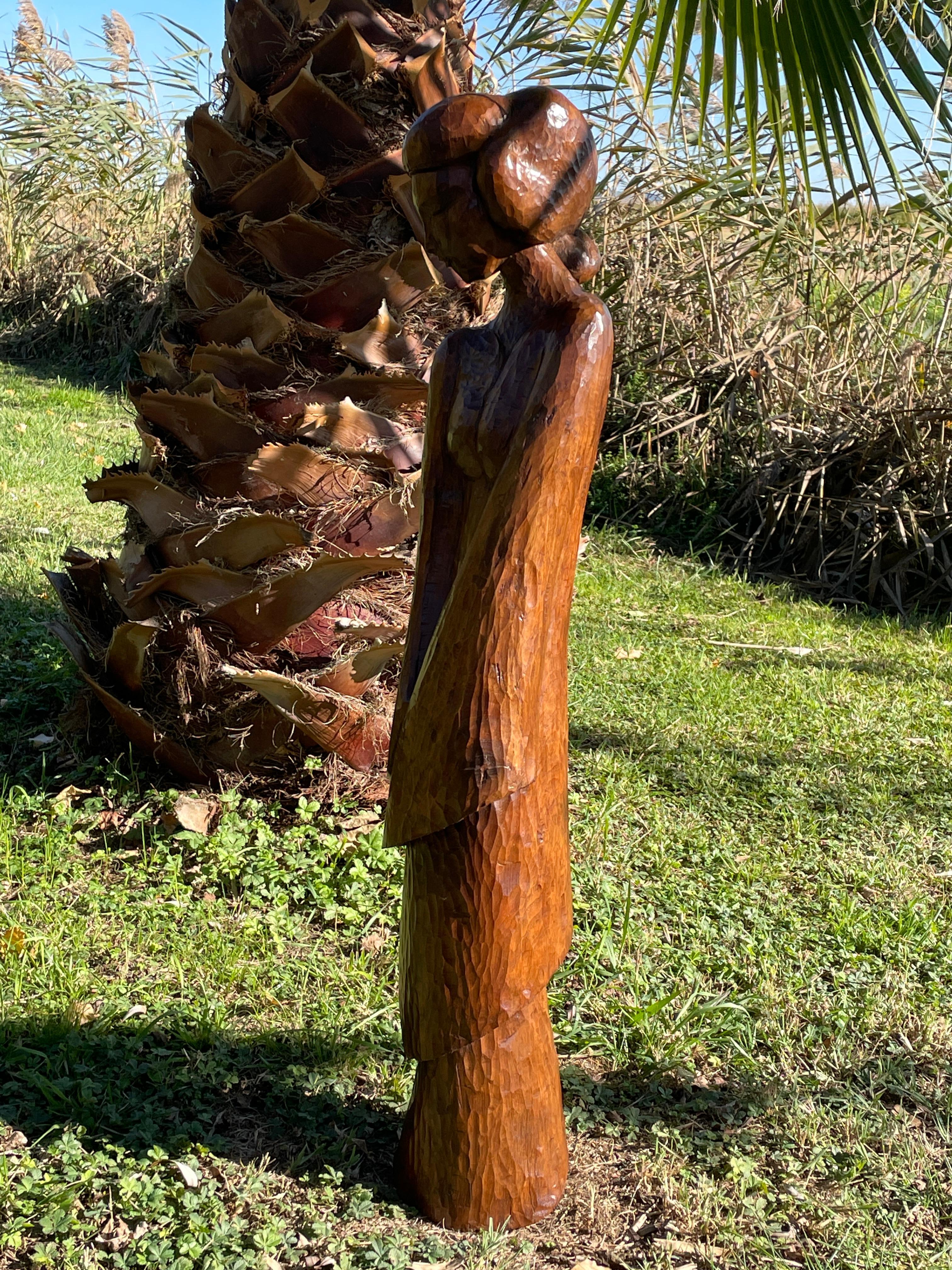 XX secolo Bellissima scultura in legno monossile, scolpita a mano, Francia in vendita