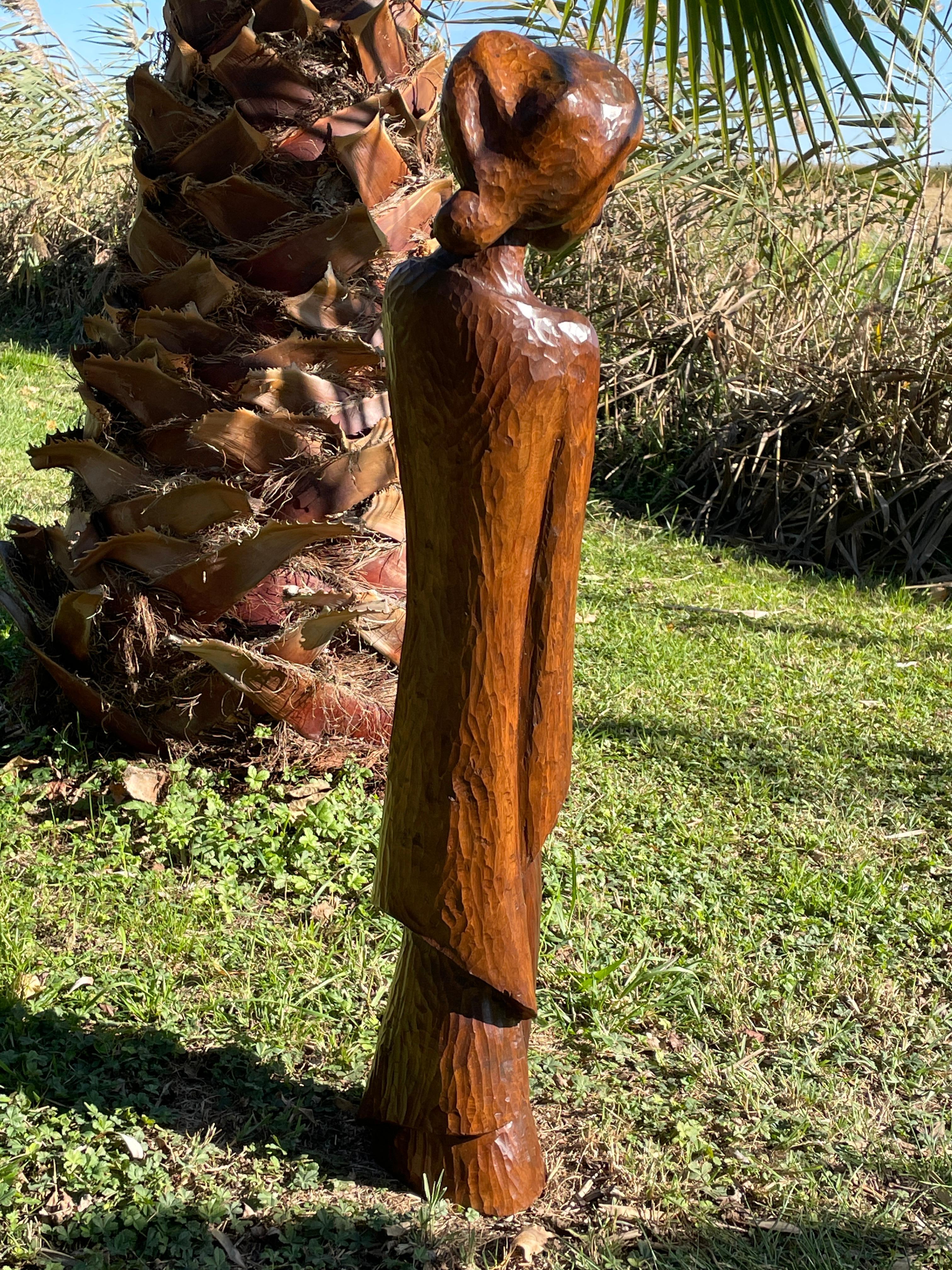 Bellissima scultura in legno monossile, scolpita a mano, Francia in vendita 1