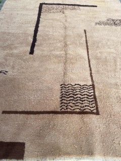 Bobyrug’s Beautiful Moroccan Da Silva-Bruhns Design Art Deco Rug