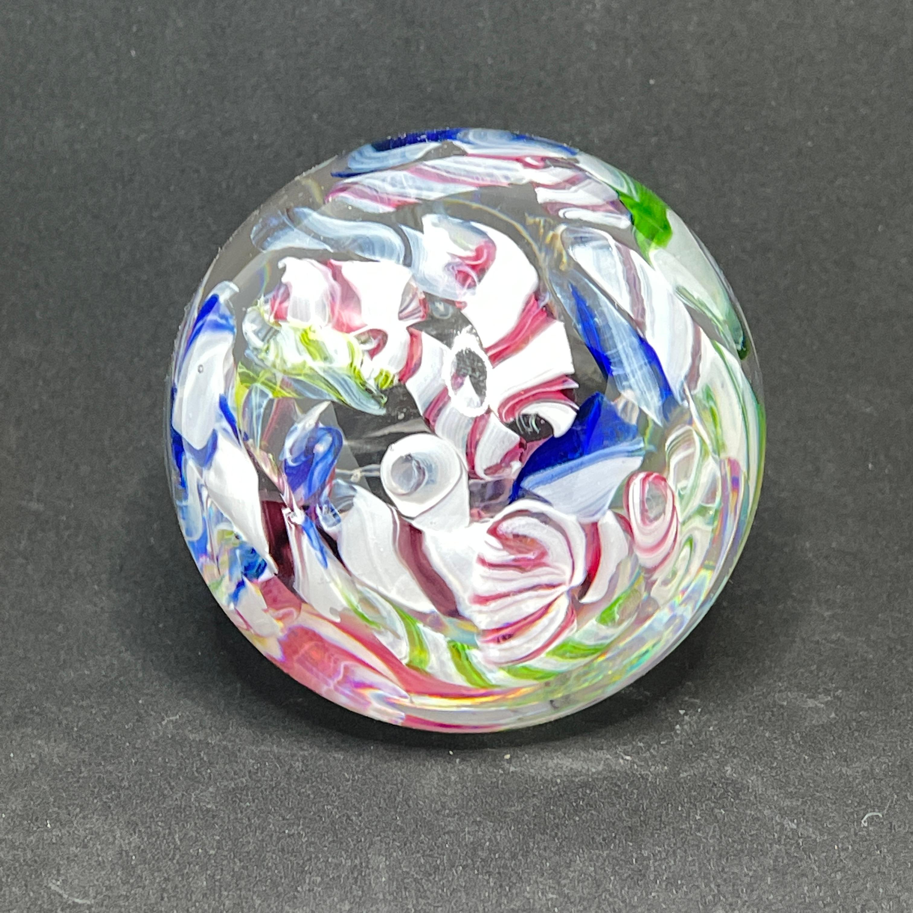 Beautiful Multicolored Swirl, Murano Glass Paperweight, Italy In Good Condition For Sale In Nuernberg, DE
