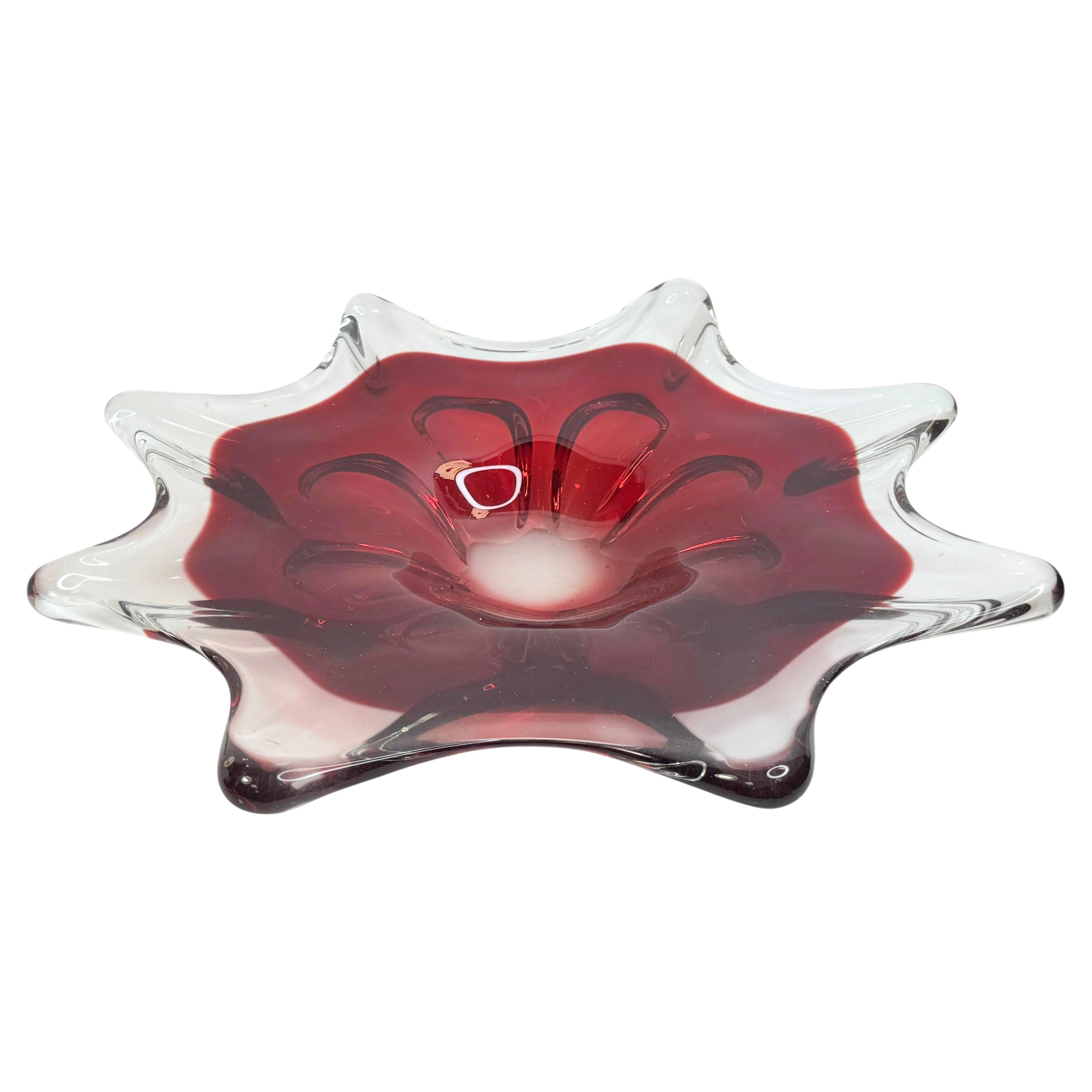 Murano Glass Sommerso Bowls and Baskets