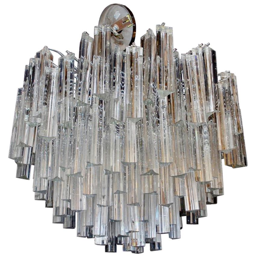 Beautiful Murano Crystal Light Design by Venini