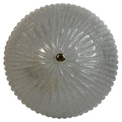 Beautiful Murano Glass Flush Mount Ceiling Light, by Massive Leuchten 1980s