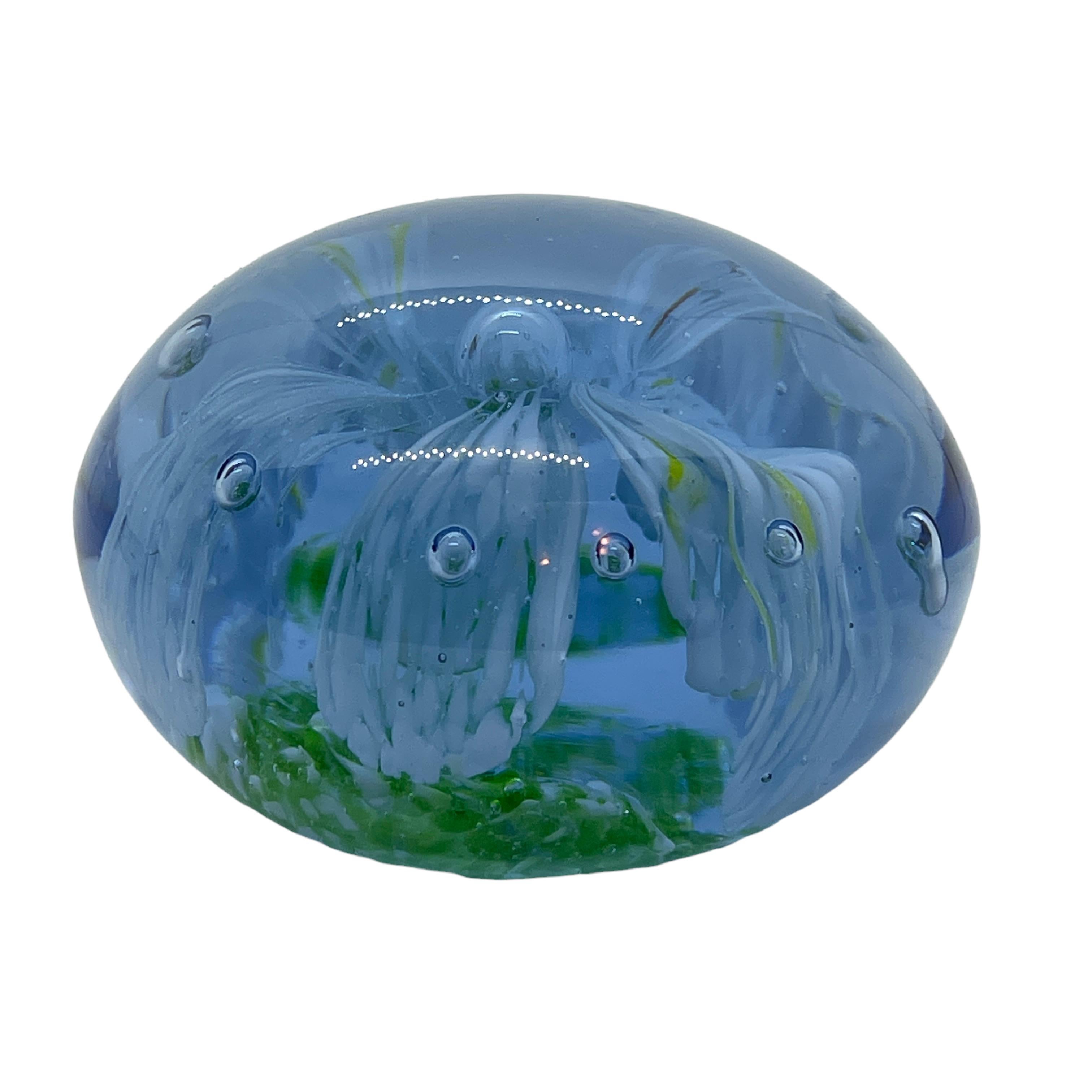 Italian Beautiful Murano Glass Paperweight, Italy 1970s