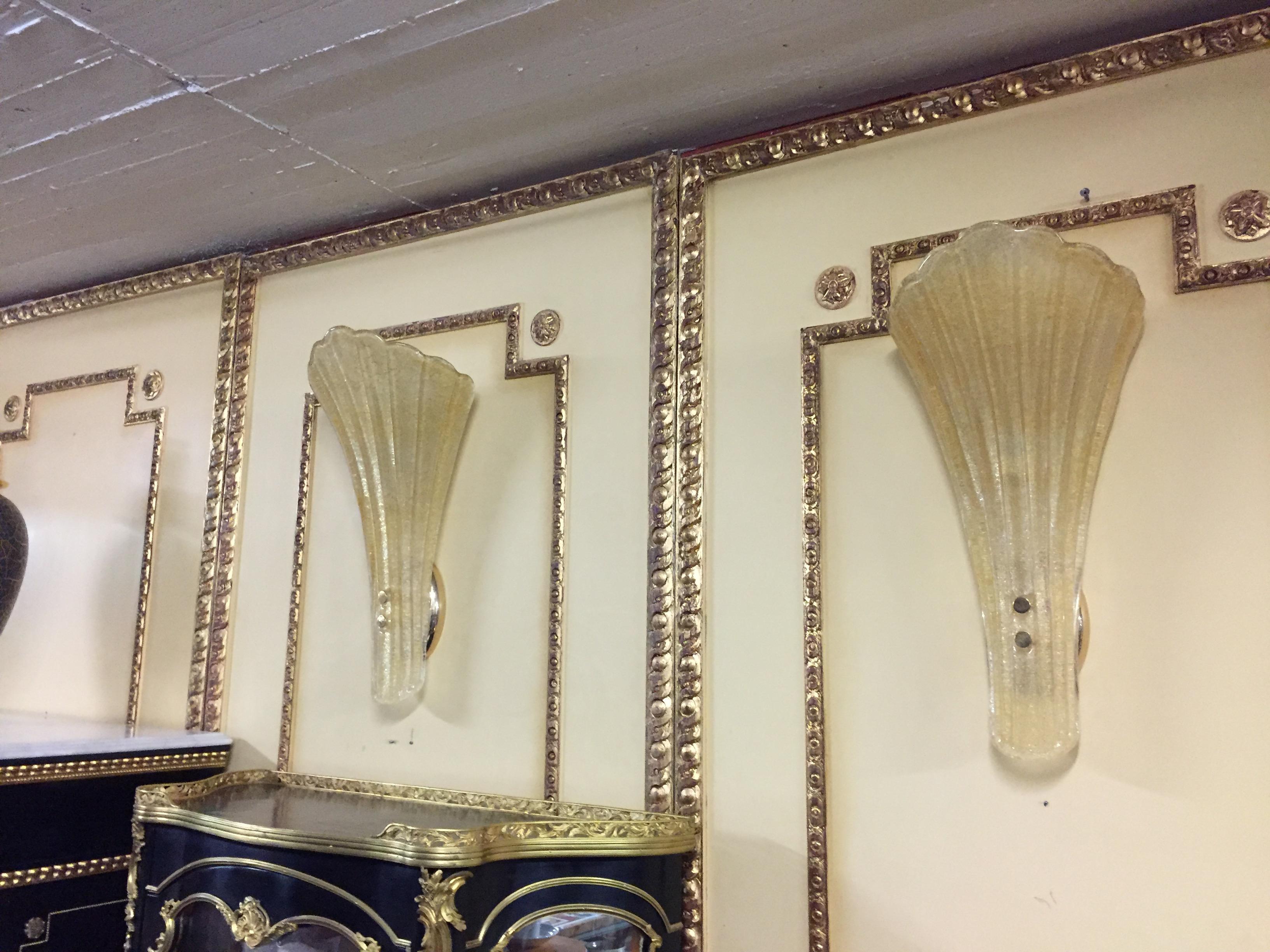 1 Hermosa veneciana  Lámpara de pared de cristal de Murano en venta 4