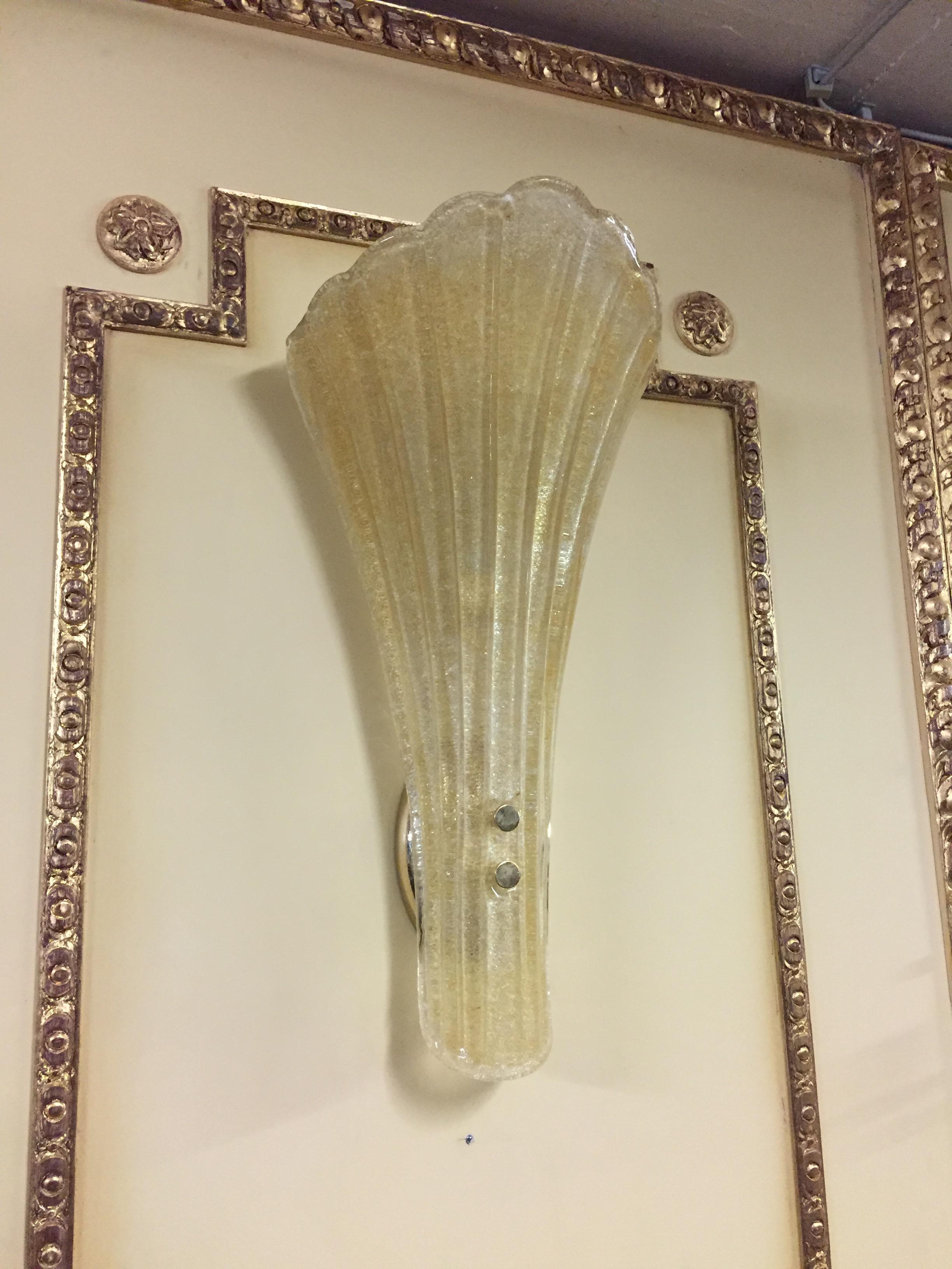 1 Hermosa veneciana  Lámpara de pared de cristal de Murano Moderno en venta