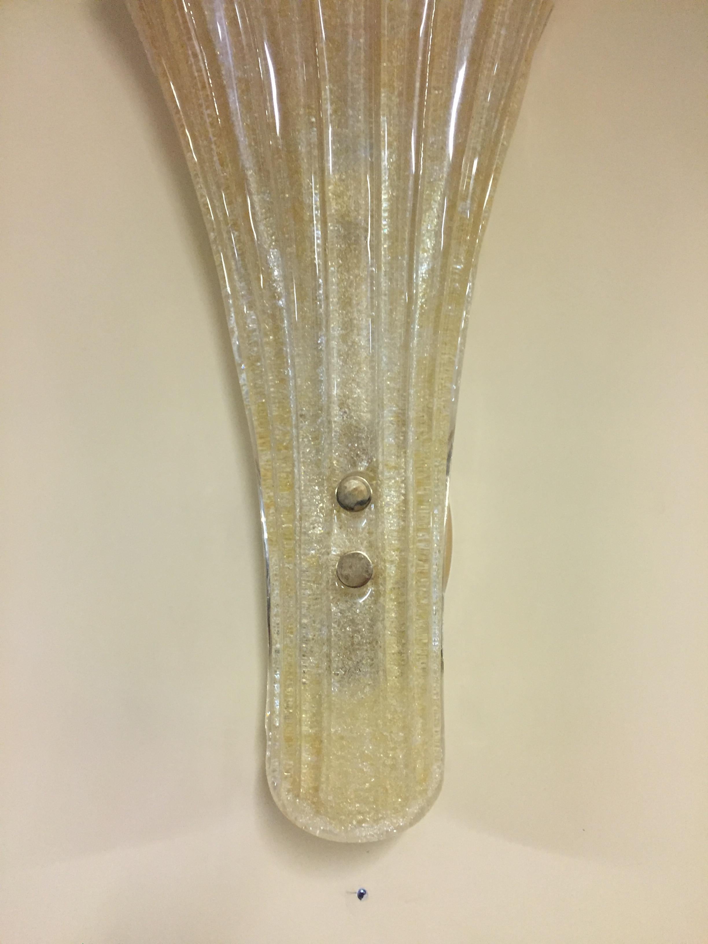 1 Hermosa veneciana  Lámpara de pared de cristal de Murano Vidrio en venta