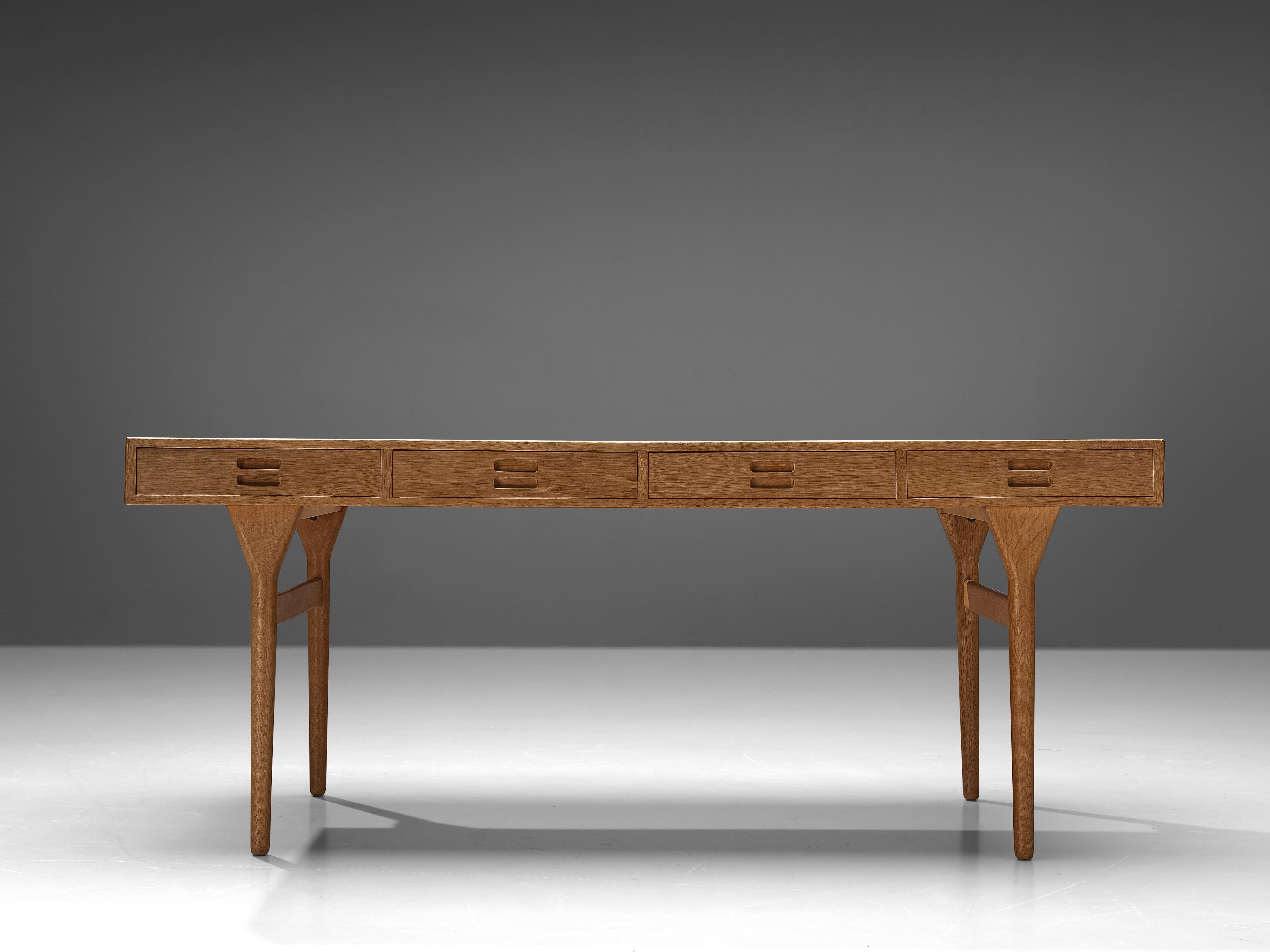 Brass Beautiful Nanna Ditzel Desk in Oak