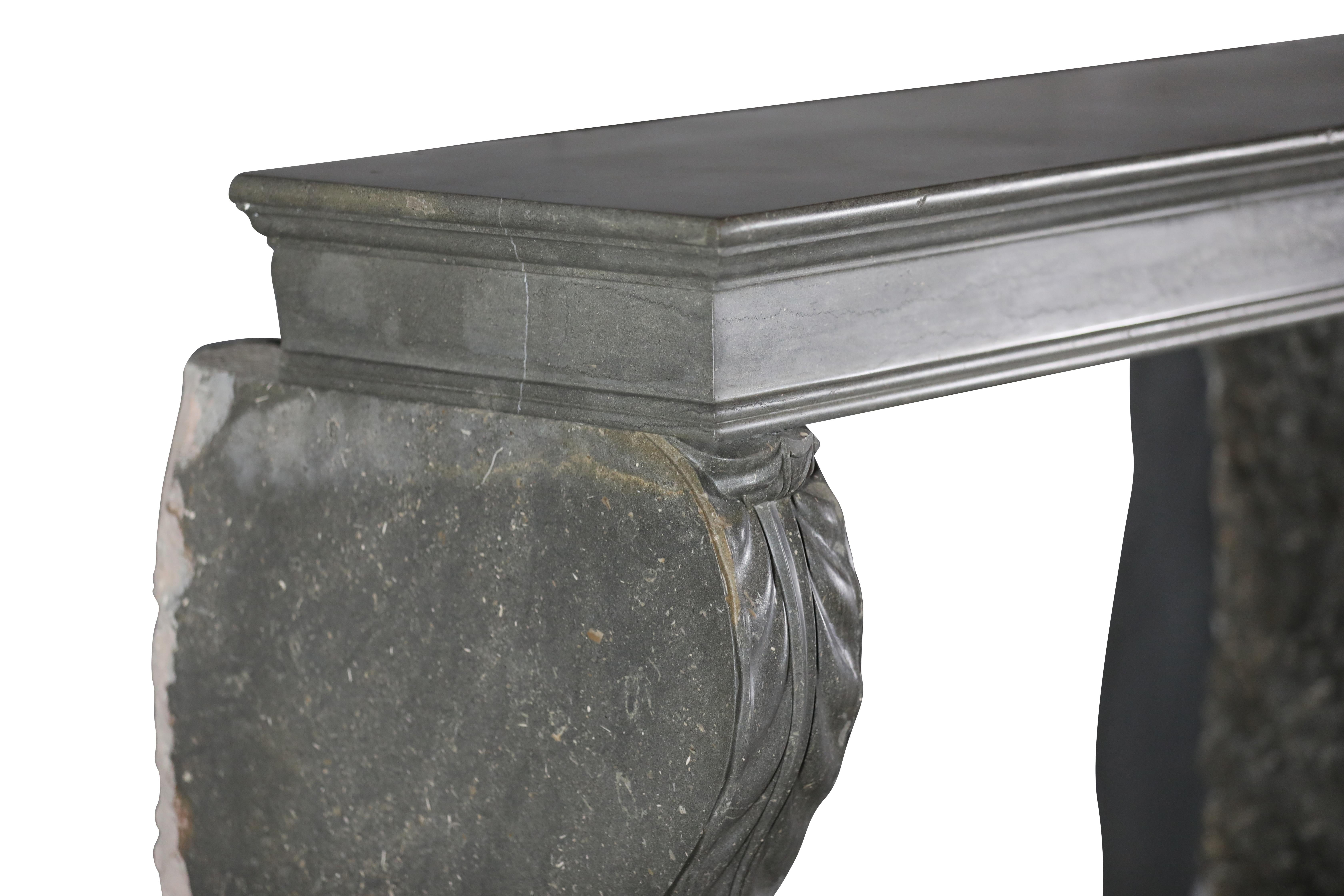 Schöner Napoleon III. Antiker französischer Kamin aus Stone Surround im Angebot 8