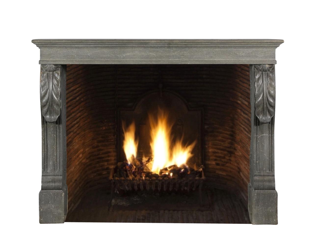 Beautiful Napoleon III Antique French Stone Fireplace Surround For Sale 2