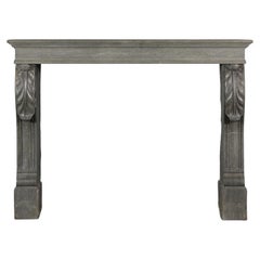 Beauty Napoleon III Antique French Stone Fireplace Surround (Entourage de cheminée en pierre)