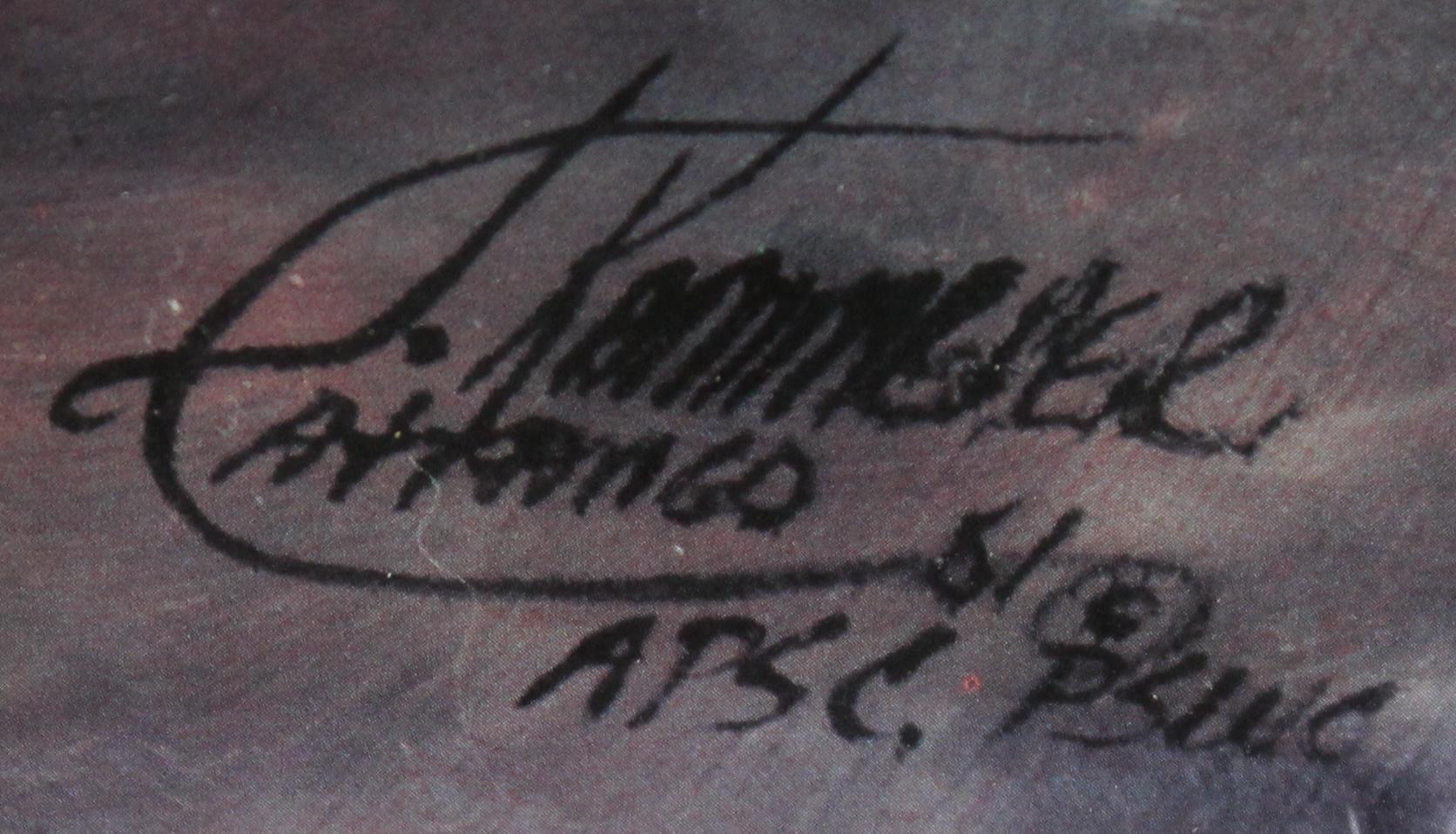 Papier Belle estampe amérindienne de J. Kammerer en vente