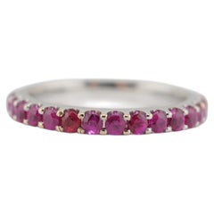 Beautiful Natural No Heat Ruby Eternity Ring