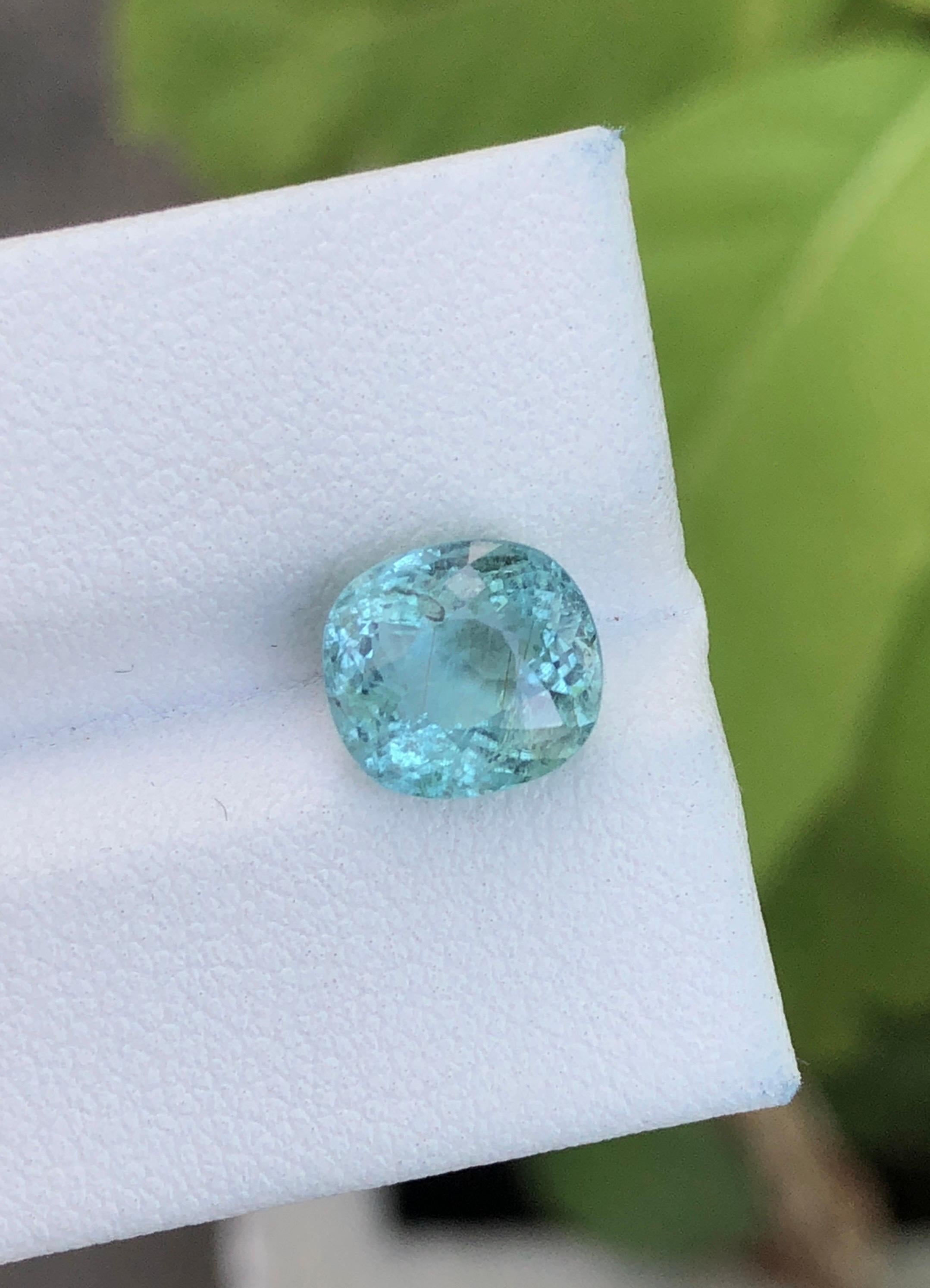 da uomo o donna Bellissima Paraiba Nature 3,12 ct Edizione da collezione in vendita