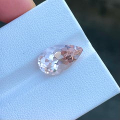 Beautiful Natural Pink Morganite Gemstone 6.22 Carats Nigeria Morganite