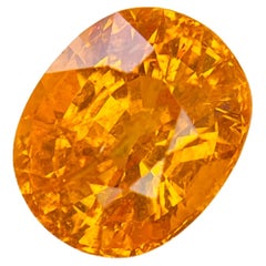 Magnifique grenat spessartite fantaisie naturel de 5,51 carats SI 