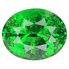 Bellissima Tsavorite naturale da 1,27 carati, ovale, di grana Vs.