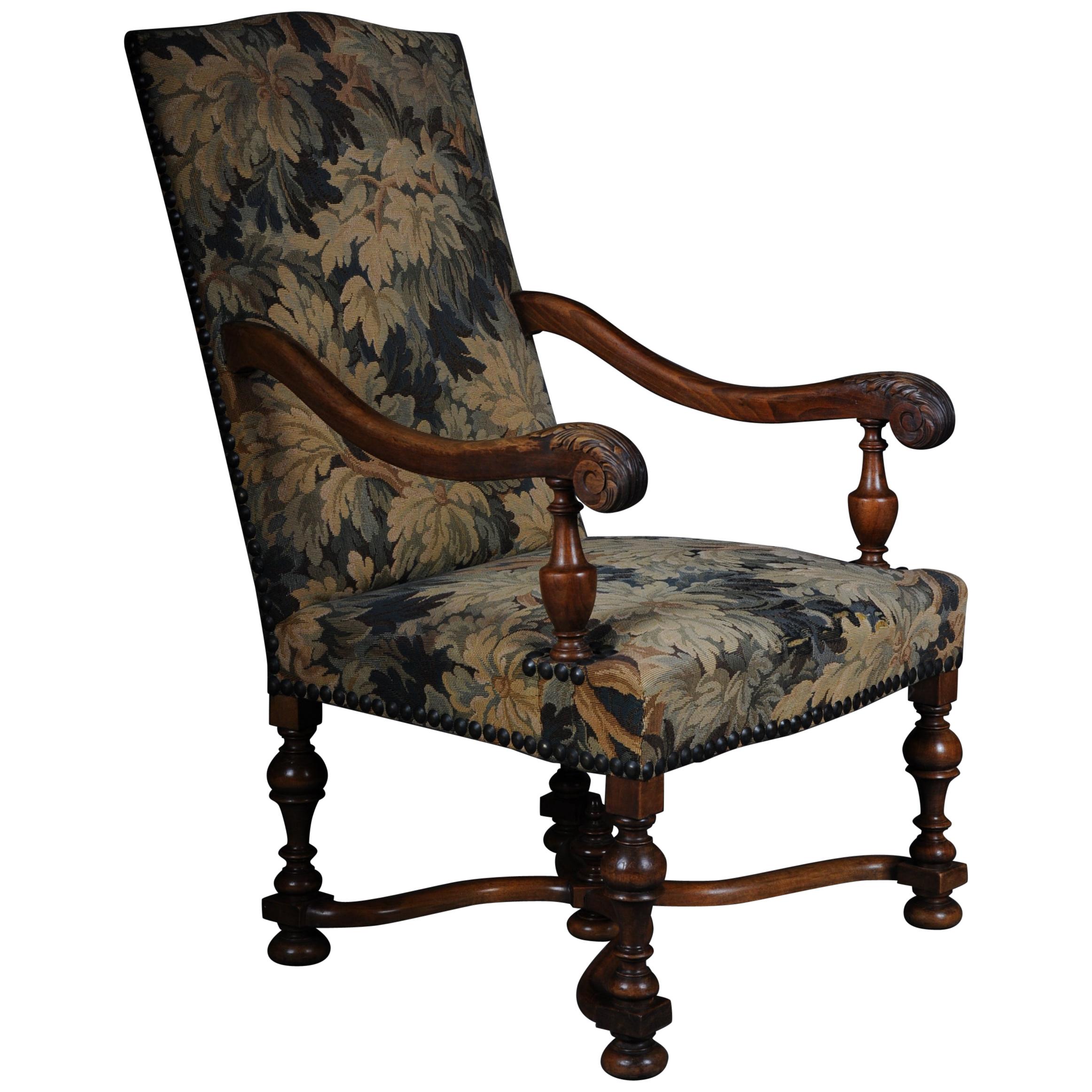 Beautiful Neo Renaissance Tapestry Armchair, circa 1900 For Sale