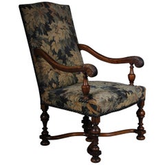 Beau fauteuil en tapisserie néo-renaissance:: vers 1900