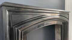 Beautiful Neoclassical Noir De Mazy Black Marble Antique  Fireplace Surround