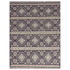 Magnifique tapis Kilim new Anatolian Design tissé à la main, taille : 6 pieds 6 po. x 9 pieds 10 po.