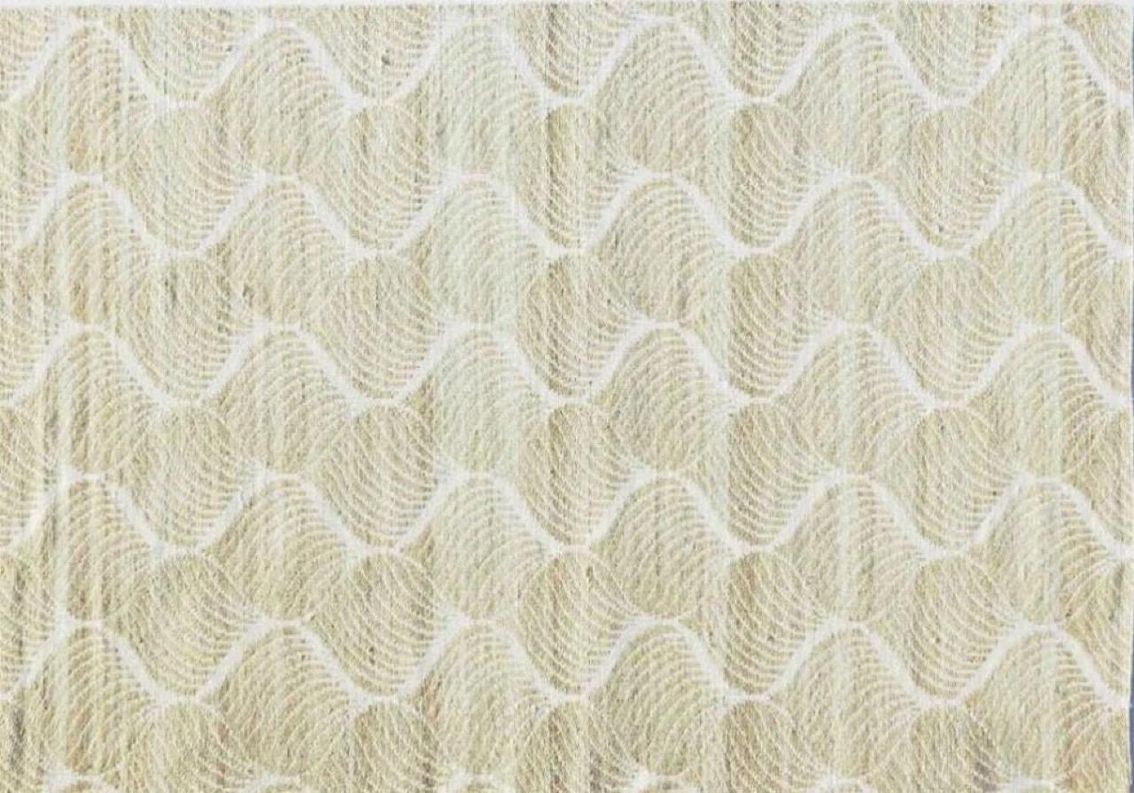 Preciosa alfombra tejida a mano de diseño europeo Kilim plano de 1,80 m x 1,80 m Secesión de Viena en venta