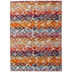 Beautiful New Handwoven European Design Flat Kilim Rug size 6ft 6in x 9ft 10in