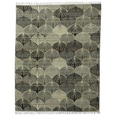 Preciosa Alfombra Kilim Plana Nueva Tejida a Mano con Diseño Europeo
